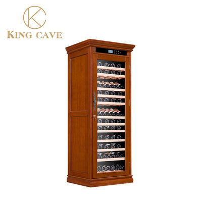 Harga yang bagus Super terisolasi Cherry Kayu Wine Cooler Low Noise untuk penyimpanan anggur yang optimal on line