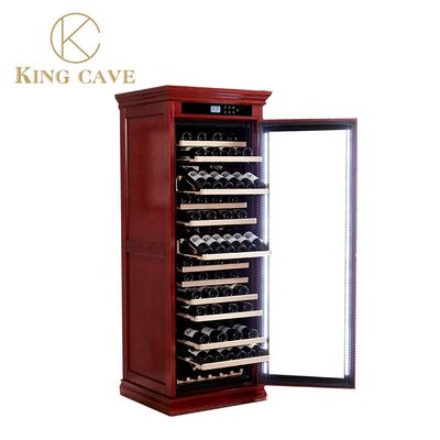 Harga yang bagus Ruang tamu dekoratif Hotel Bar Wine Cooler Cabinet dengan lampu LED on line