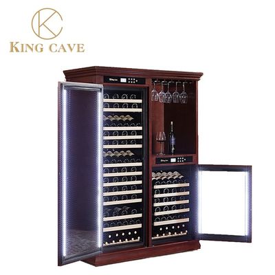 Harga yang bagus 50 sampai 80% Kelembaban Display Cabinet Wine Rack Electric Low Noise on line