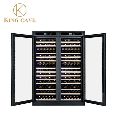 Harga yang bagus Low Noise Glass Front Wine Refrigerator Touch Control Reguler Shelves on line