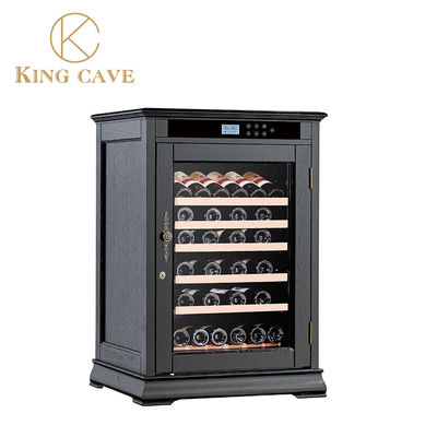 Harga yang bagus Custom anggur hitam kulkas wine cooler 48 botol pintu kaca on line