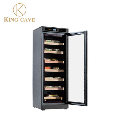 Harga yang bagus Rak Kayu Cedar Spanyol Cigar Display Cabinet Dengan Humidifier on line