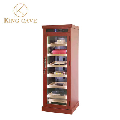 Harga yang bagus Kerangka Kayu berdiri sendiri Kontrol Sentuh Cigar Cooler Listrik Humidor Cabinet on line