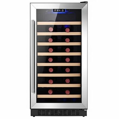 Harga yang bagus Metal Shelving Wine Cooler Cabinet with Locking Door and Touch Control on line