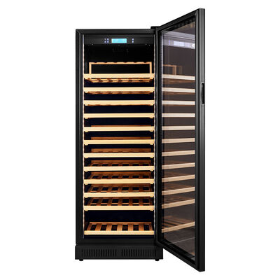 Harga yang bagus Single Zone Kitchen Wine Cooler dengan tampilan digital, pencahayaan LED dan konstruksi kayu solid on line