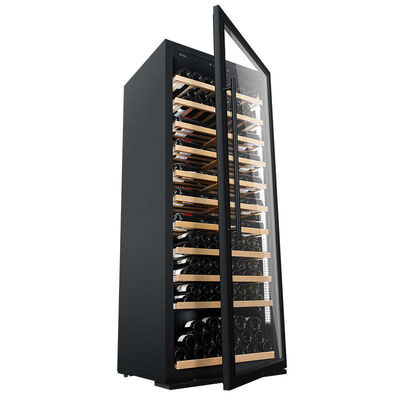 Harga yang bagus Wood Wine Cooler dengan Precision Temperature Control Pintu kaca yang dilindungi UV dan rak kayu alami on line