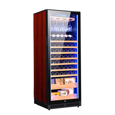 Harga yang bagus Premium Solid Wood Kitchen Wine Cooler dengan LED Lighting dan Digital Touch Control Panel on line