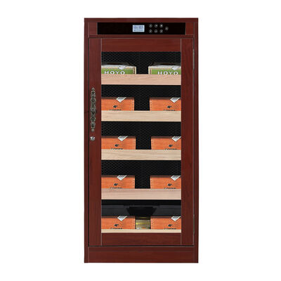Harga yang bagus Lemari Humidor Pendingin Cerutu Elektrik Kayu Kapasitas Besar dengan Kontrol Kelembaban yang Dapat Disesuaikan on line