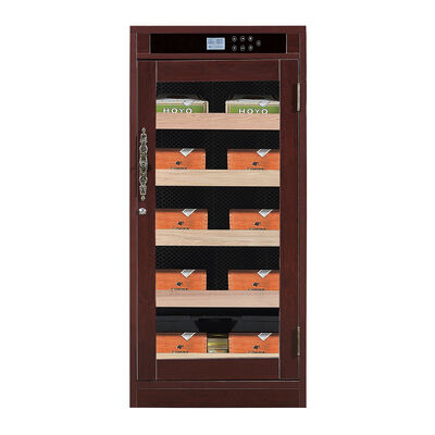 Harga yang bagus Lemari Humidor Elektrik Bingkai Kayu Mewah dengan Pendingin Termoelektrik dan Kontrol Sentuh Digital Cerdas on line