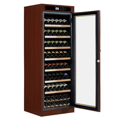 Harga yang bagus Pengendalian Precision Temperature Kayu Wine Cooler Cabinet dengan Digital Touch Panel dan Rak Kayu on line