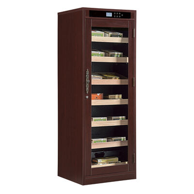 Harga yang bagus Lemari Pendingin Humidor Elektrik Bingkai Kayu dengan Pintu Kaca yang Dapat Dikunci dan Layar Sentuh Digital on line