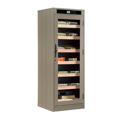Harga yang bagus Kayu Frame Electric Cigar Cooler dengan Kontrol Kelembaban Konsisten dan Kaca Pintu Aman Locker on line