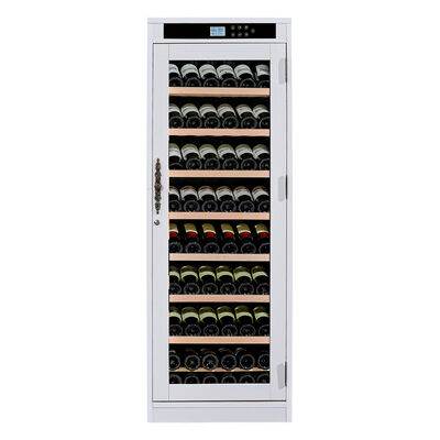 Harga yang bagus Touch Control Kitchen Wine Cooler Cabinet dengan Rak Kayu dan Pendinginan Termoelektrik on line