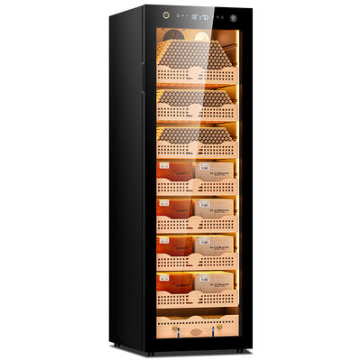 Harga yang bagus Kabinet Humidor Cerutu Elektronik 8 Lapisan Premium Dengan Rak Cedar Spanyol on line