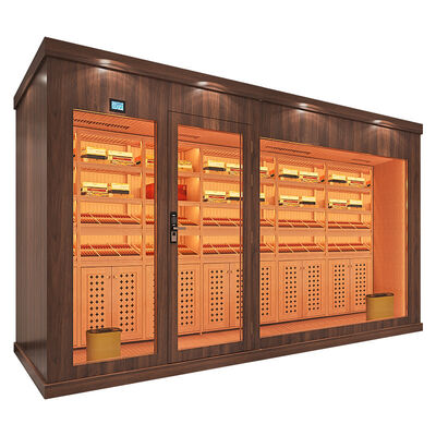 Harga yang bagus Humidor Pendingin Cerutu Walk-In Dengan Pengontrolan Iklim Yang Tepat Untuk Ruang Tunggu Ritel on line