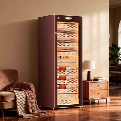 Harga yang bagus Smart Climate Control Spanyol Cedar Cigar Cooler Humidifier Cabinet on line