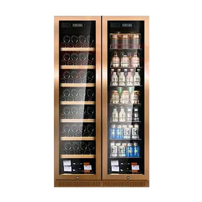 Harga yang bagus Luxury Stainless Steel Wine Cooler Cabinet Untuk Bar Rumah & Penggunaan Komersial on line