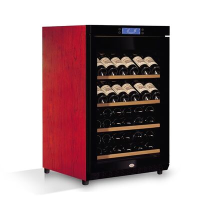 Harga yang bagus Kayu Finish Dapur Wine Cooler Lemari Single-Zone Free Standing Kulkas on line