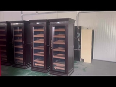 2 In 1 Kulkas dan Humidor dengan Rak Kayu Cedar Spanyol