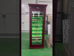 Lemari Humidor Rokok Kayu Mawar Dengan Pintu Kaca Tunggal Suhu Konstan