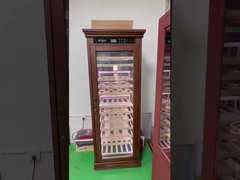 King Cave Red Wood Wine Cooler untuk High-End Wine Cabinet Cabinet Cigar dan CBD Cabinet